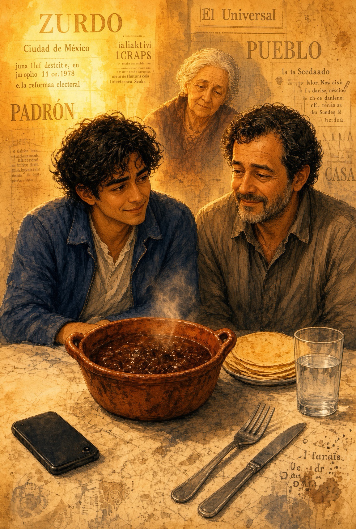 El zurdo de la mesa de en medio